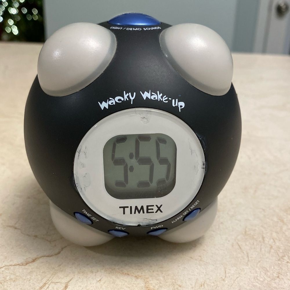 Y2K Wacky Wake-up Alarm Clock by TIMEX